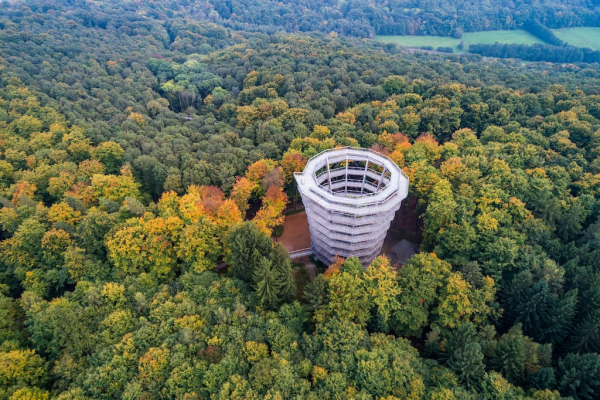 Herbst Turm ganz